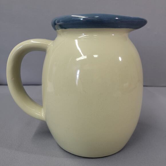 Vintage Rooster Farmhouse Vase Pitcher Jug 1983 Ceramic Handle 6" by Jacaman - Picture 9 of 12